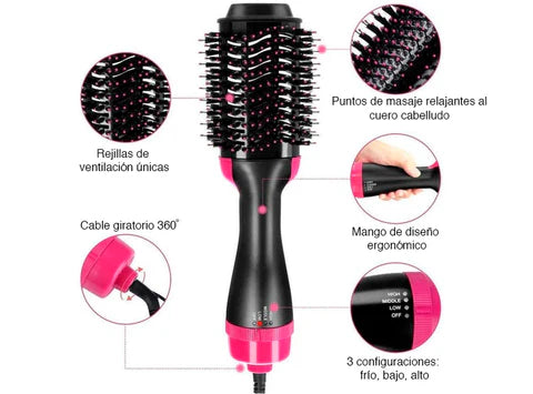 Cepillo Alisador 3 en 1 “SilkBrush Pro”